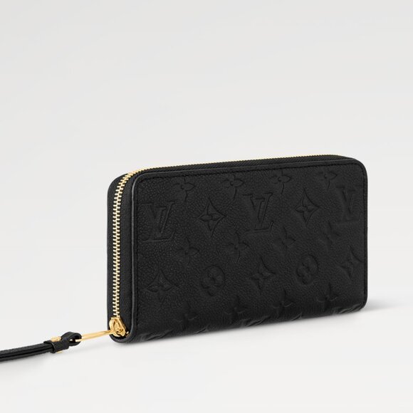 Black Leather Louis Vuitton Zippy Wallet - Picture 3 of 10
